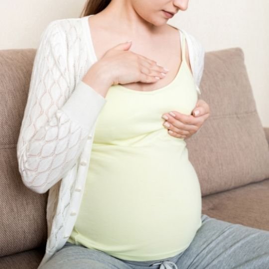 Sensitive breasts during pregnancy