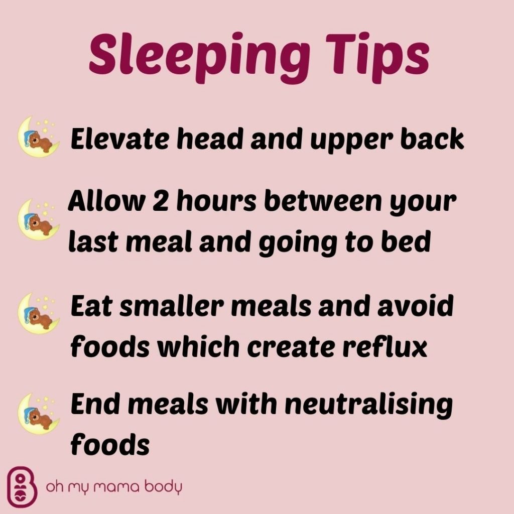 Sleeping tips for reducing heartburn